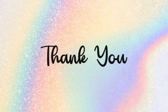 Rainbow Dream Font Poster 8
