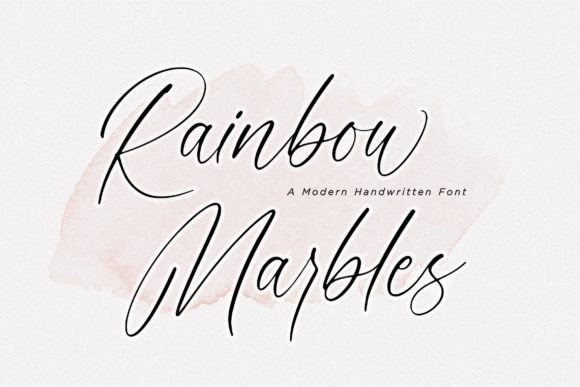 Rainbow Marbles Font Poster 1