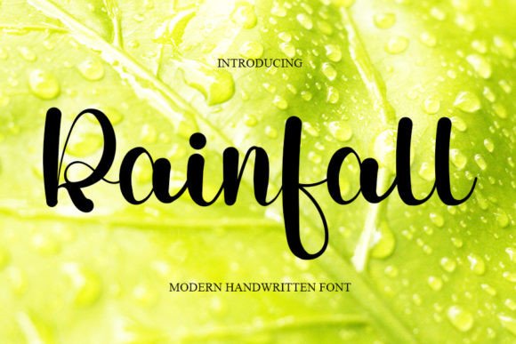 Rainfall Font