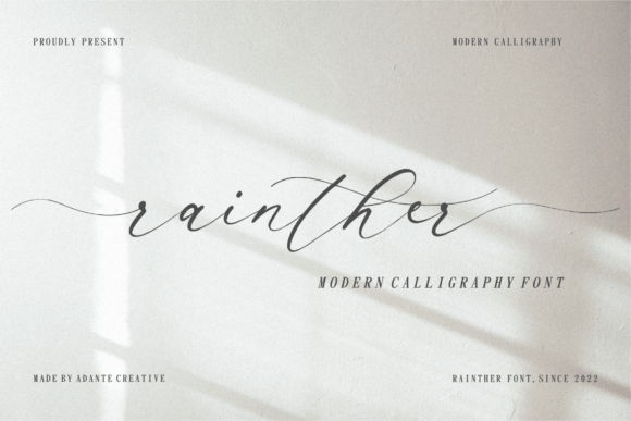 Rainther Font