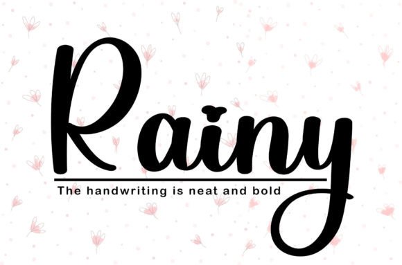 Rainy Font Poster 1