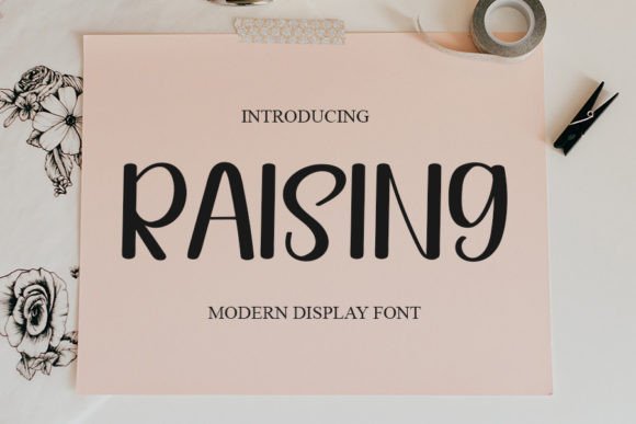 Raising Font Poster 1