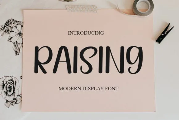Raising Font Raising Font Poster 1