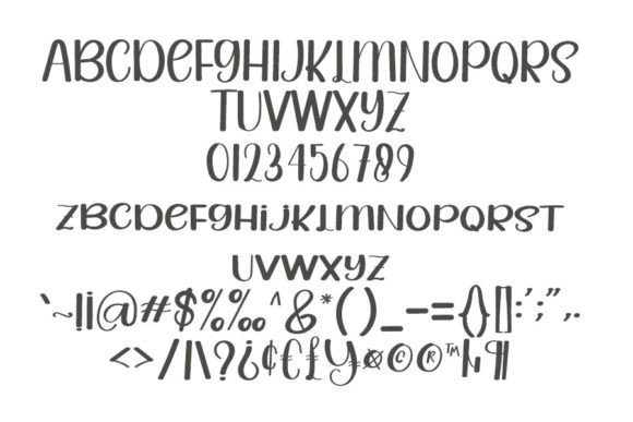 Raising Font Poster 4