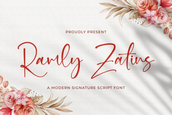 Ramly Zatins Font Poster 1