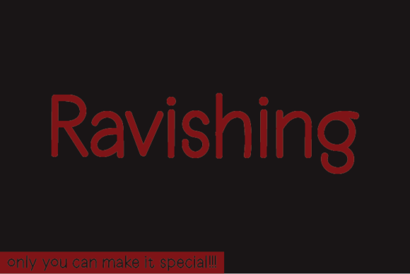 Ravishing Font Poster 1
