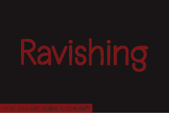 Ravishing Font Ravishing Font Poster 1