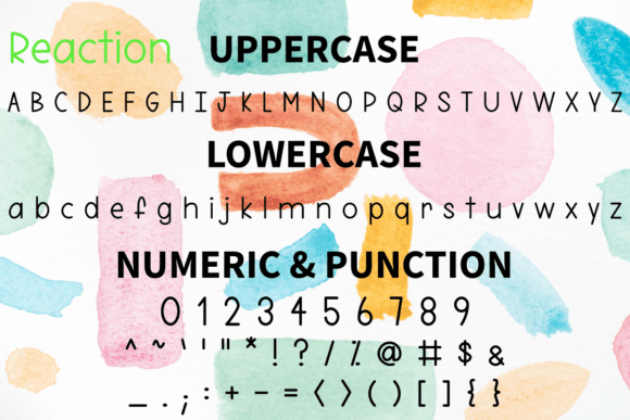 Reaction Font Poster 5