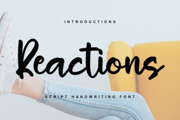 Reactions Font Poster 1