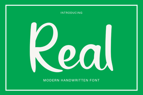 Real Font Poster 1