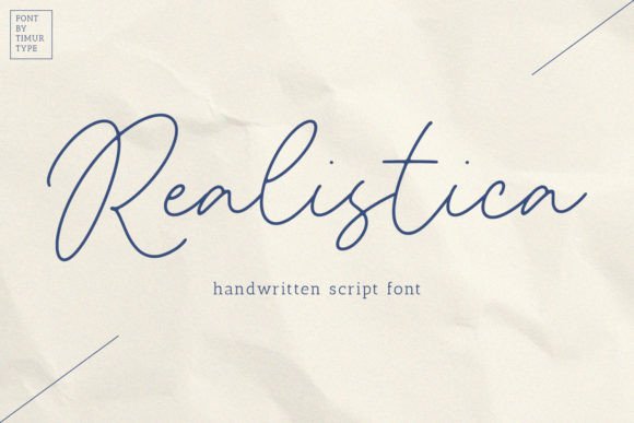 Realistica Font Poster 1