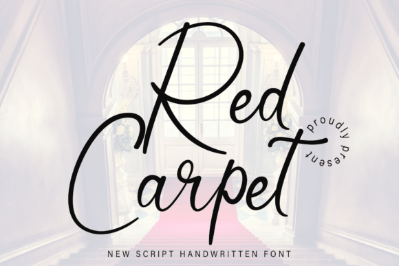 Red Carpet Font Poster 1