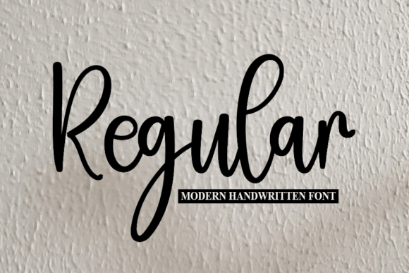 Regular Font Poster 1