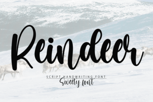 Reindeer Font Poster 1