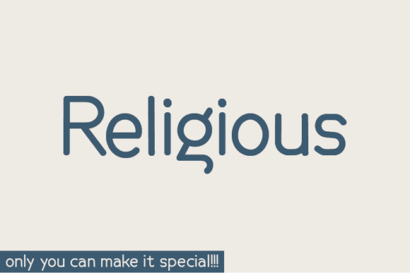 Religious Font Poster 1