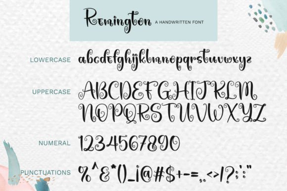 Remington Font Poster 7