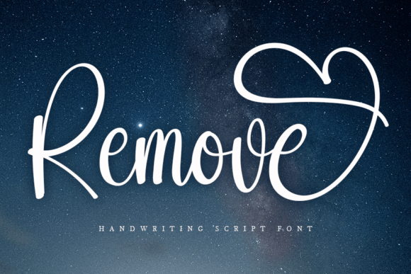 Remove Font Poster 1