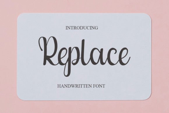 Replace Font Poster 1