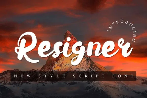 Resigner Font Resigner Font Poster 1