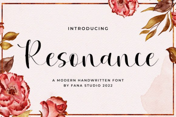 Resonance Font Poster 1