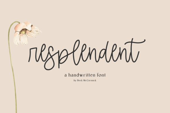 Resplendent Font Poster 1