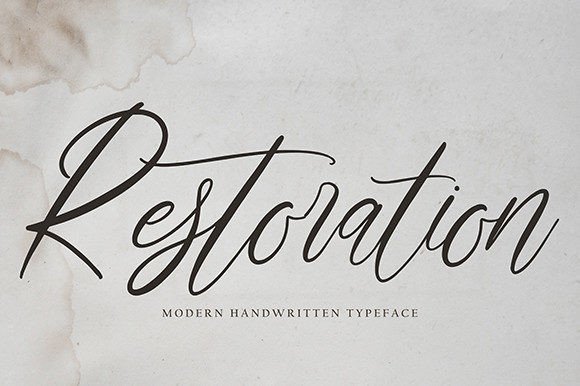 Restoration Font Poster 1