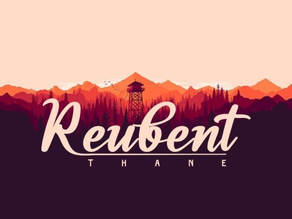 Reubent Thane Font Poster 1