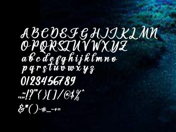 Reubent Thane Font Poster 2