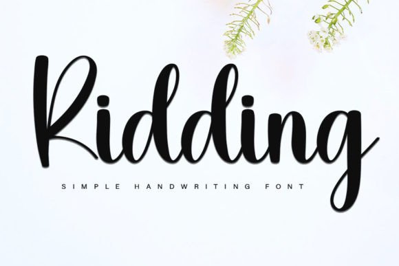 Ridding Font Poster 1