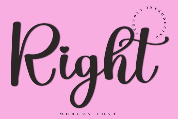 Right Font Poster 1