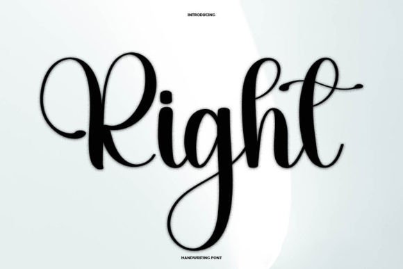 Right Font Poster 1