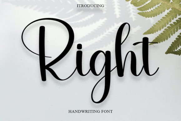 Right Font