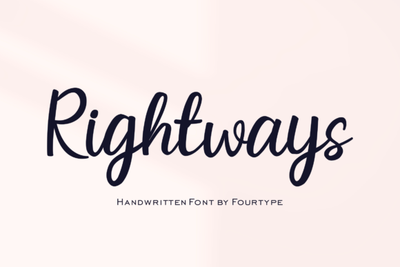 Rightways Font Poster 1