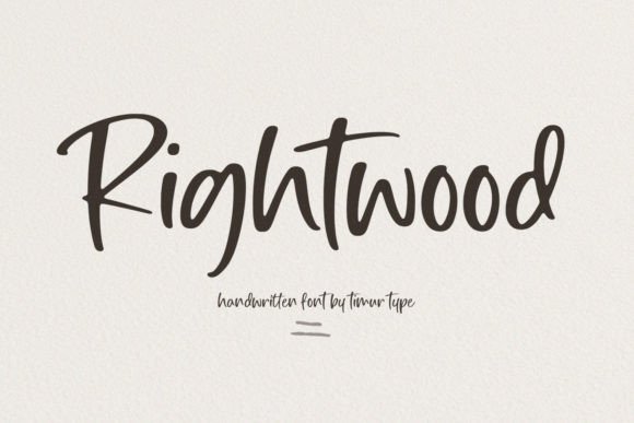 Rightwood Font Poster 1