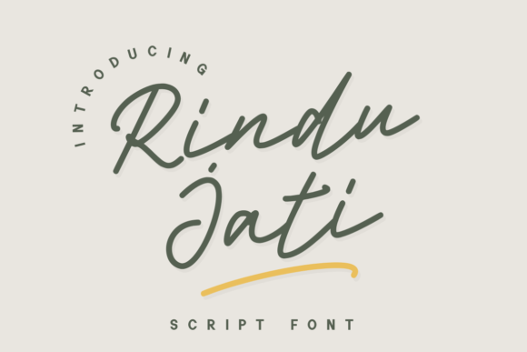 Rindu Jati Font Rindu Jati Font Poster 1