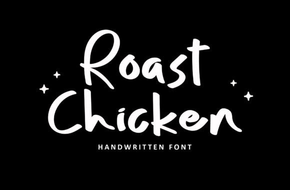 Roast Chicken Font Poster 1