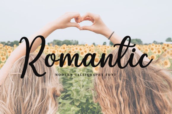 Romantic Font Poster 1