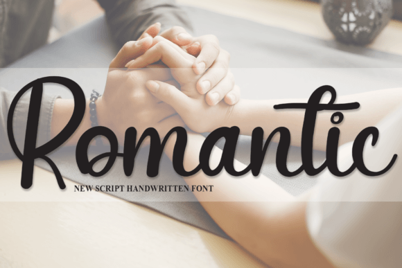 Romantic Font Poster 1