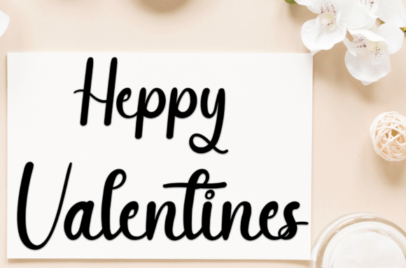 Romantic Font Poster 2