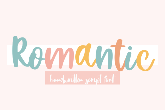 Romantic Font Poster 1