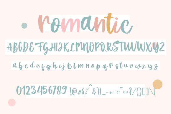 Romantic Font Poster 3