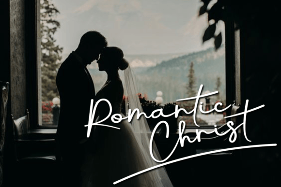 Romantic Christ Font Poster 1