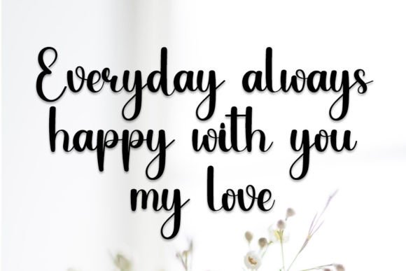 Romantic Dinner Font Poster 2