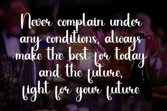 Romantic Dinner Font Poster 5