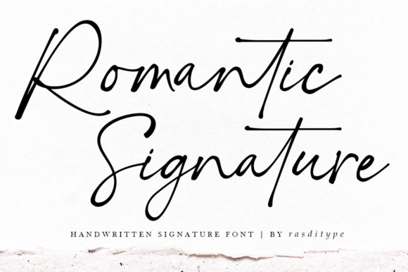 Romantic Signature Font Poster 1