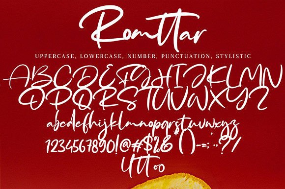 Romttar Font Poster 10