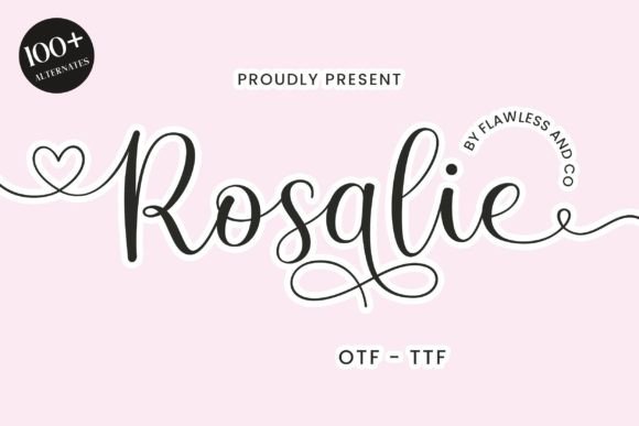 Rosalie Font Poster 1