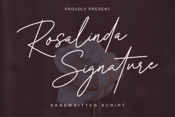 Rosalinda Signature Font Poster 1