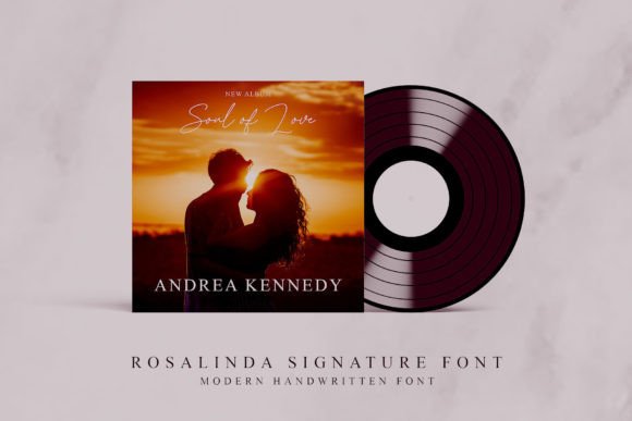 Rosalinda Signature Font Poster 4