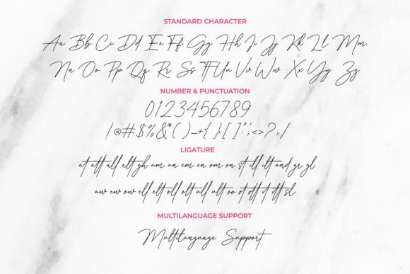 Rosalinda Signature Font Poster 9